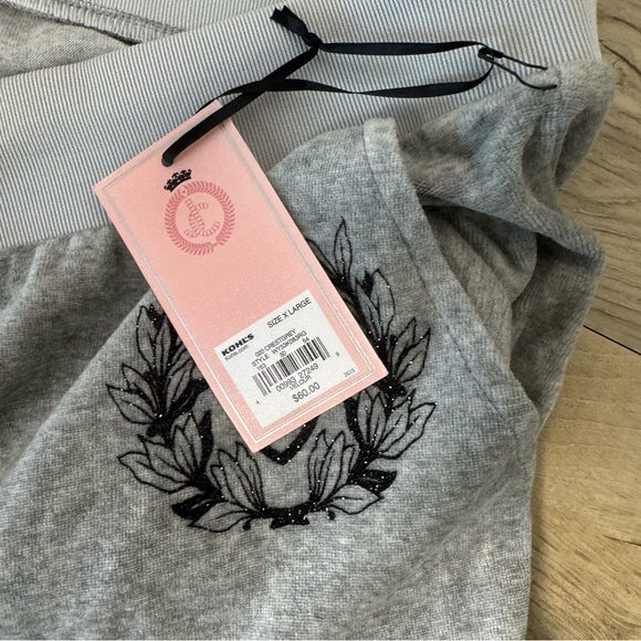 Juicy couture grey velour sweatpants - Picture 4 of 4